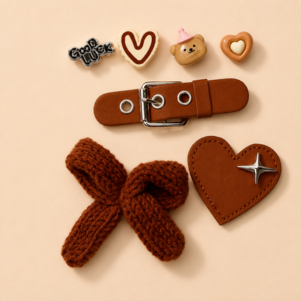Belt Heart Bow Charm