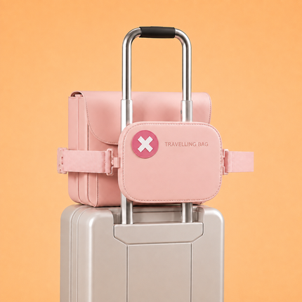 Travel_Pouch_Pink_on_luggage